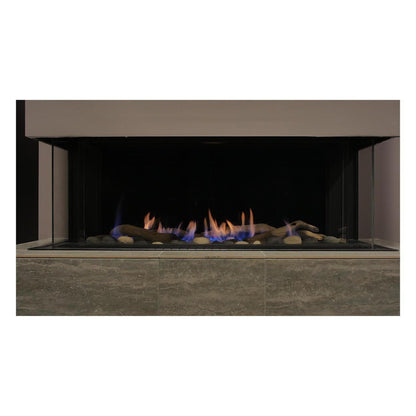 Sierra Flame by Amantii Toscana 58" Three-Sided Peninsula Direct Vent Propane Gas Fireplace