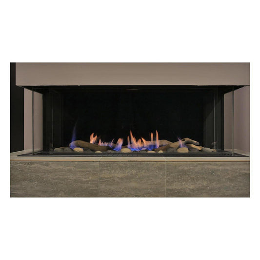 Sierra Flame by Amantii Toscana 38" Three-Sided Peninsula Direct Vent Natural Gas Fireplace