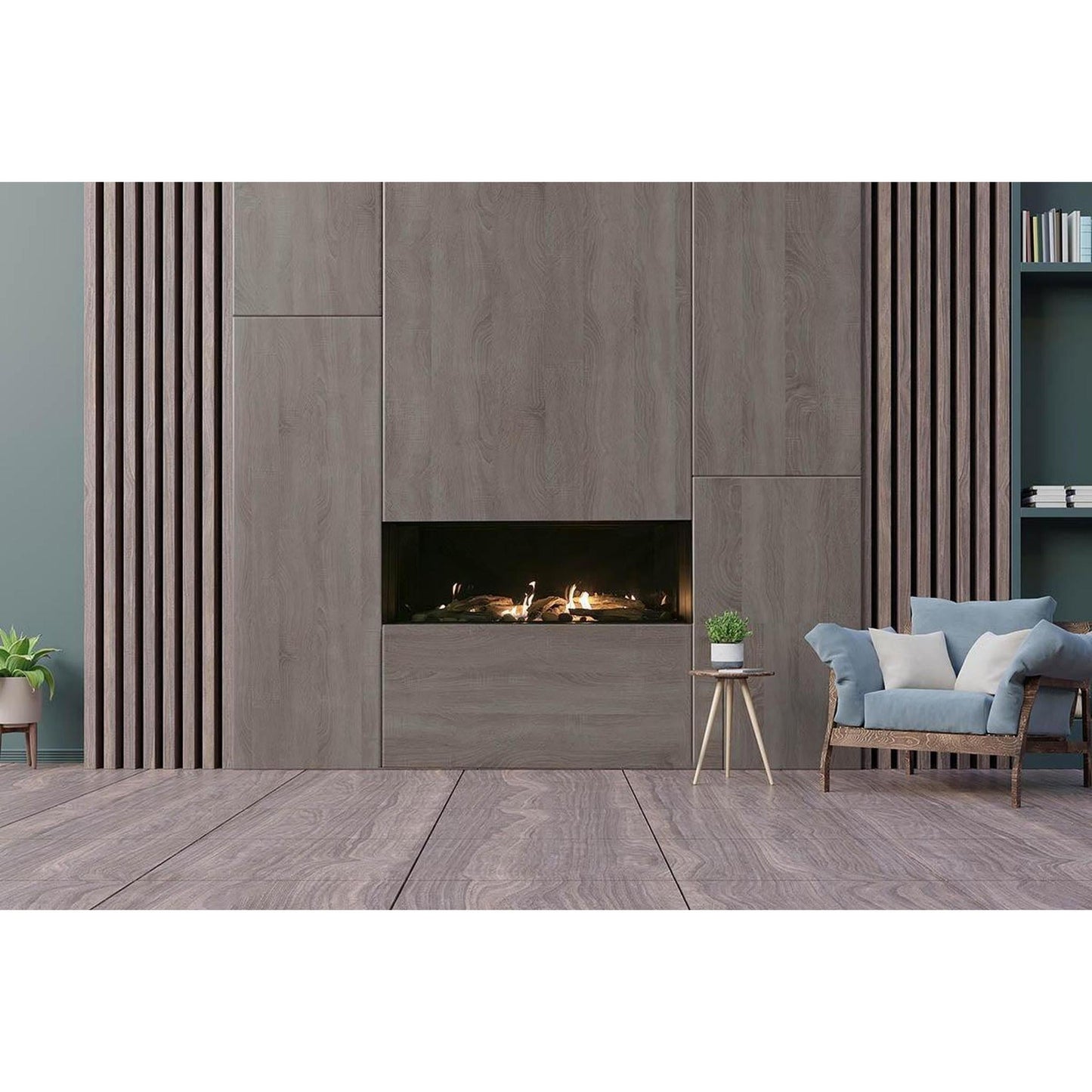 Sierra Flame by Amantii Vienna 60" Direct Vent Linear Style Propane Gas Fireplace