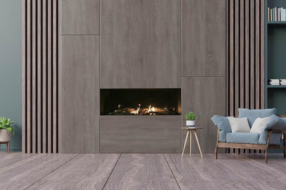 Sierra Flame by Amantii Vienna 60" Direct Vent Linear Style Propane Gas Fireplace