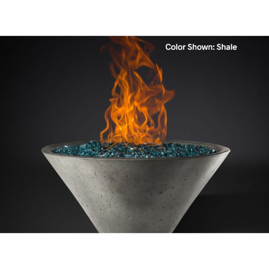 Slick Rock Concrete 22" Conical Ridgeline Gas Fire Bowl