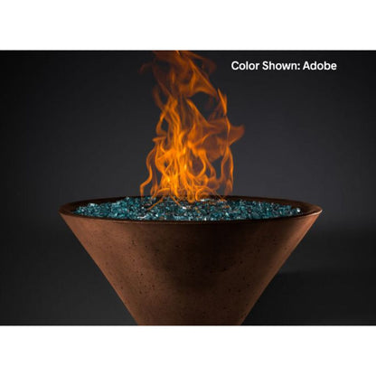 Slick Rock Concrete 22" Conical Ridgeline Gas Fire Bowl