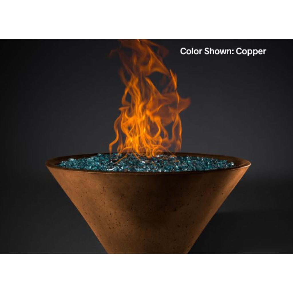 Slick Rock Concrete 22" Conical Ridgeline Gas Fire Bowl