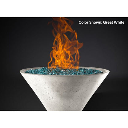 Slick Rock Concrete 22" Conical Ridgeline Gas Fire Bowl