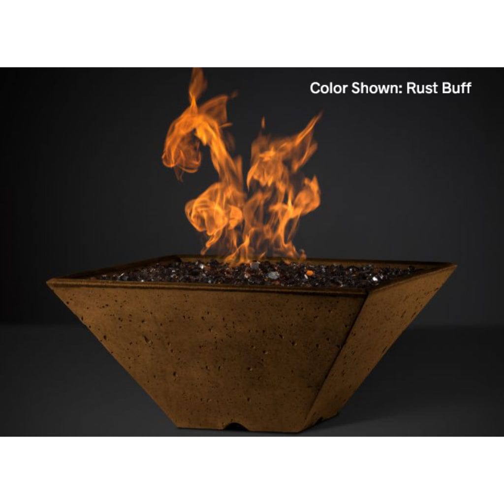 Slick Rock Concrete 22" Square Ridgeline Gas Fire Bowl