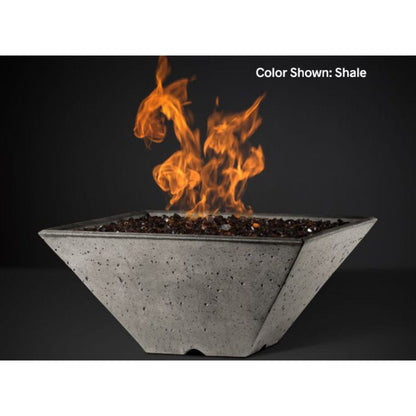 Slick Rock Concrete 22" Square Ridgeline Gas Fire Bowl