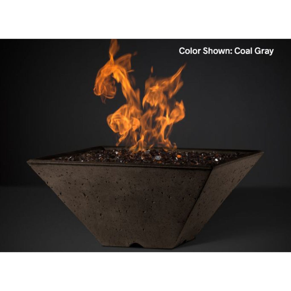 Slick Rock Concrete 22" Square Ridgeline Gas Fire Bowl