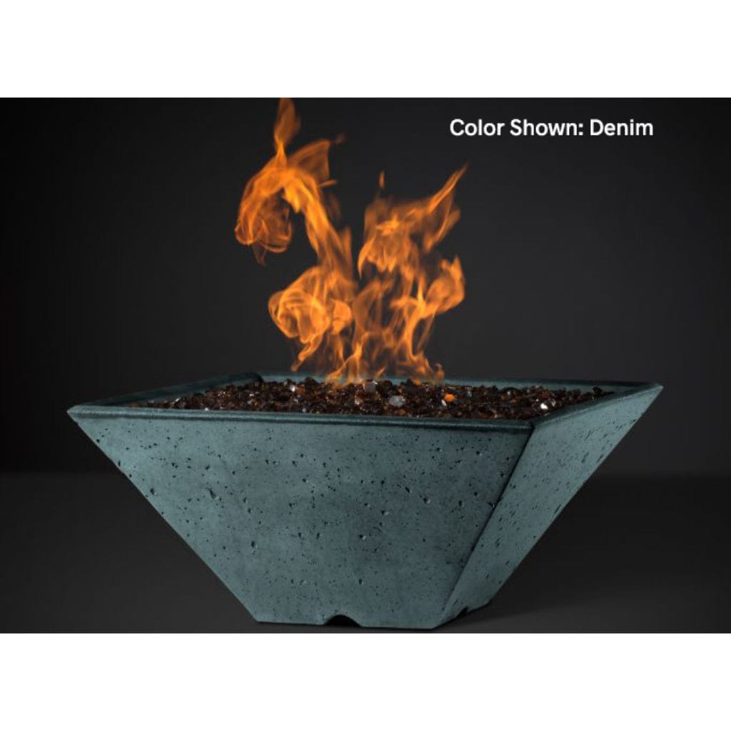 Slick Rock Concrete 22" Square Ridgeline Gas Fire Bowl