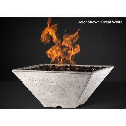 Slick Rock Concrete 22" Square Ridgeline Gas Fire Bowl