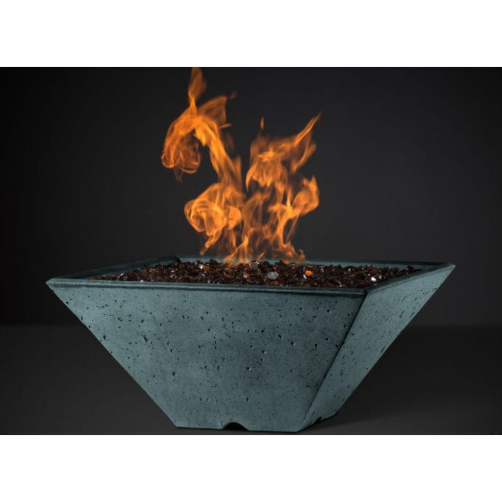 Slick Rock Concrete 22" Square Ridgeline Gas Fire Bowl