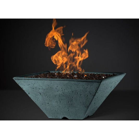 Slick Rock Concrete 22" Square Ridgeline Gas Fire Bowl