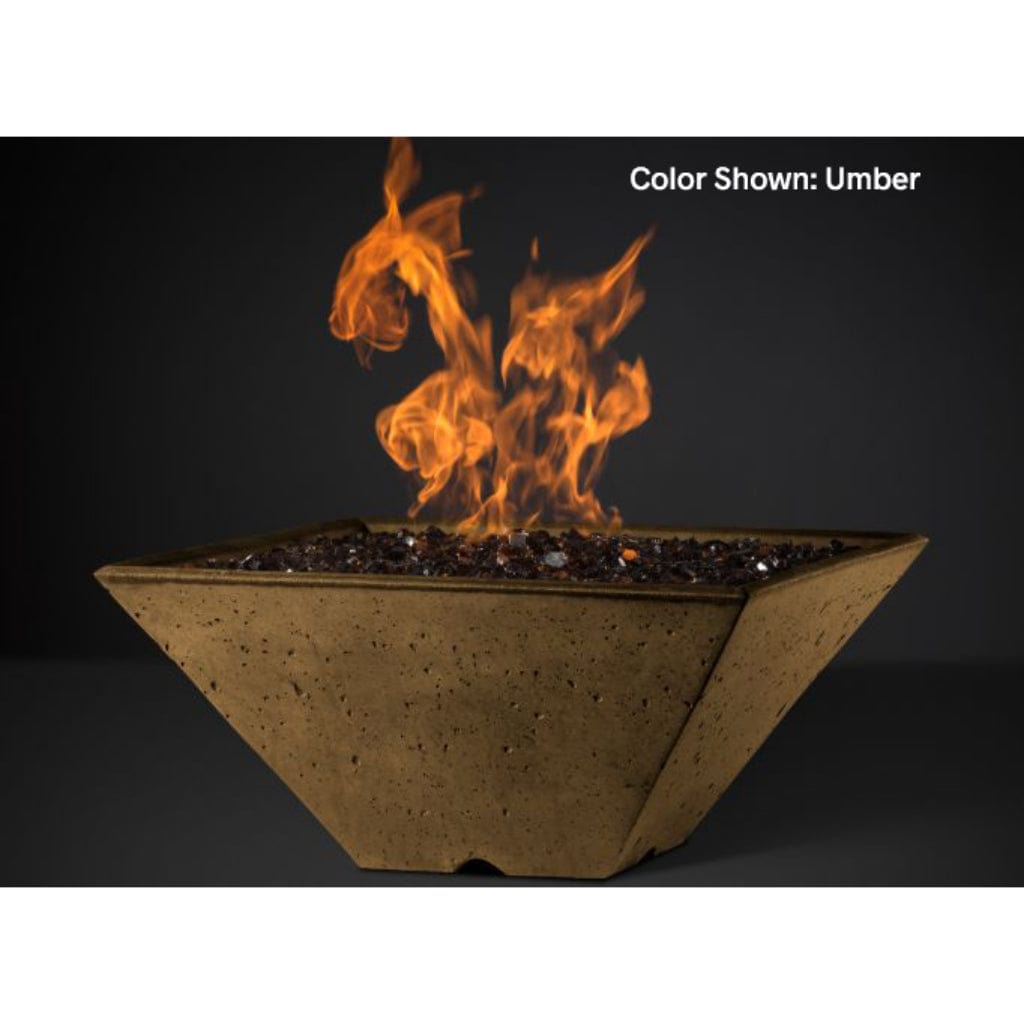 Slick Rock Concrete 29" Square Ridgeline Gas Fire Bowl