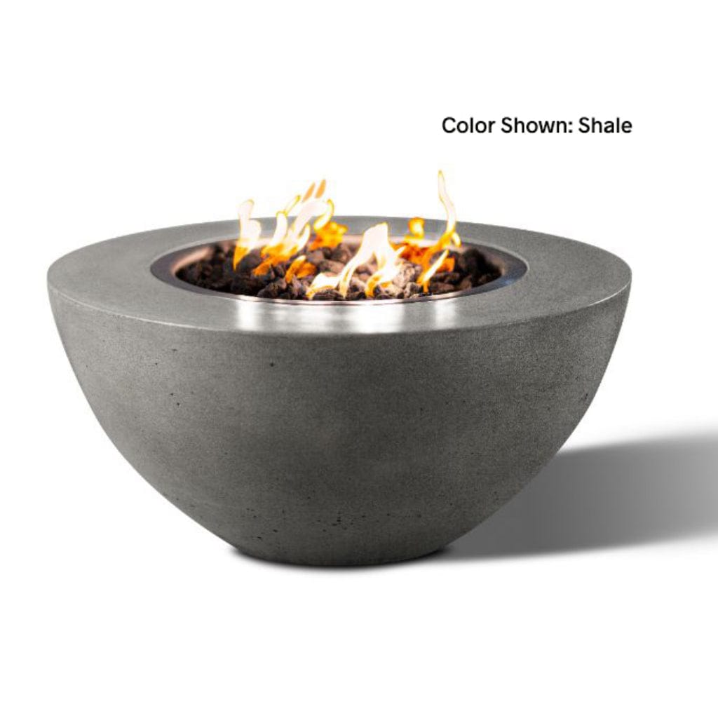 Slick Rock Concrete 34" Round Oasis Gas Fire Bowl