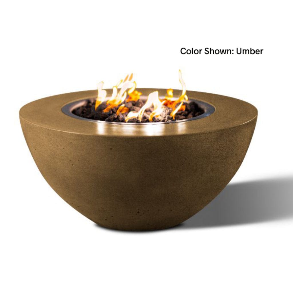 Slick Rock Concrete 34" Round Oasis Gas Fire Bowl