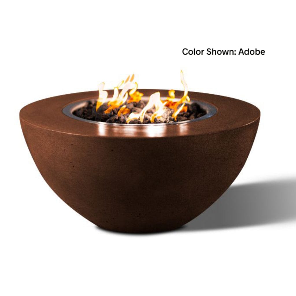 Slick Rock Concrete 34" Round Oasis Gas Fire Bowl