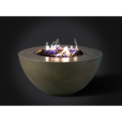 Slick Rock Concrete 34" Round Oasis Gas Fire Bowl