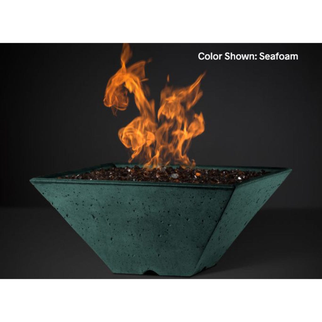 Slick Rock Concrete 34" Square Ridgeline Gas Fire Bowl