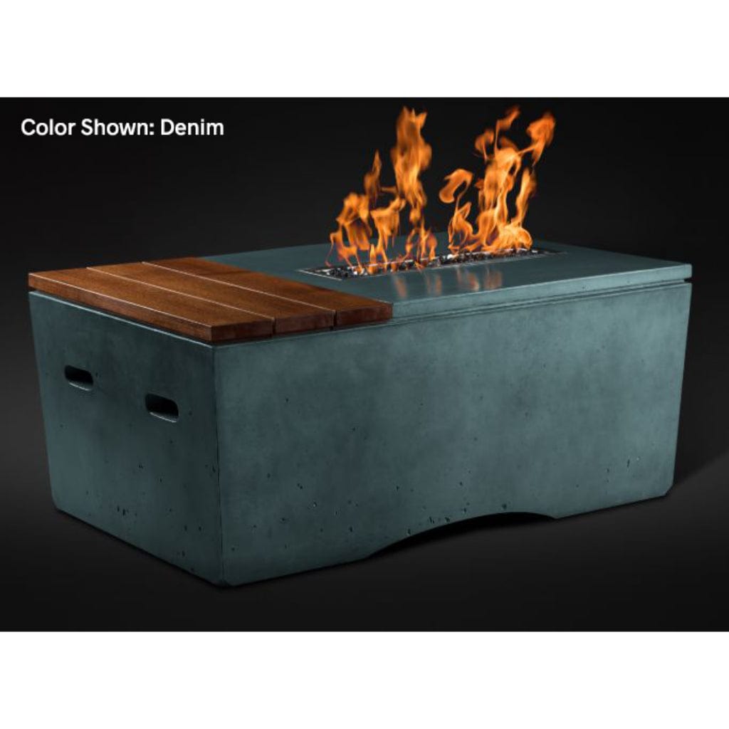 Slick Rock Concrete 48" Rectangular Oasis Gas Fire Table