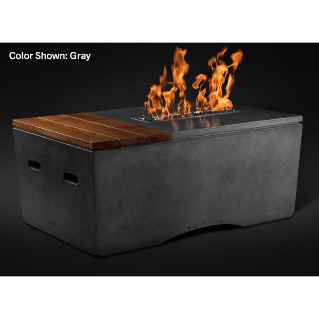 Slick Rock Concrete 48" Rectangular Oasis Gas Fire Table