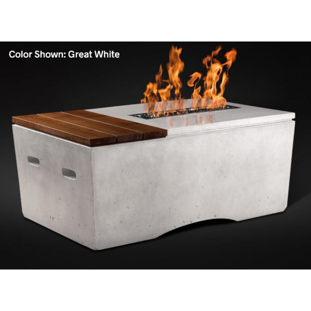 Slick Rock Concrete 48" Rectangular Oasis Gas Fire Table