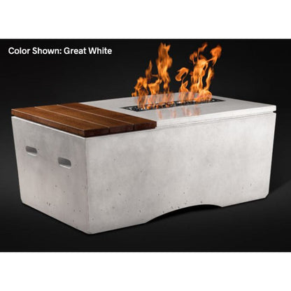 Slick Rock Concrete 48" Rectangular Oasis Gas Fire Table