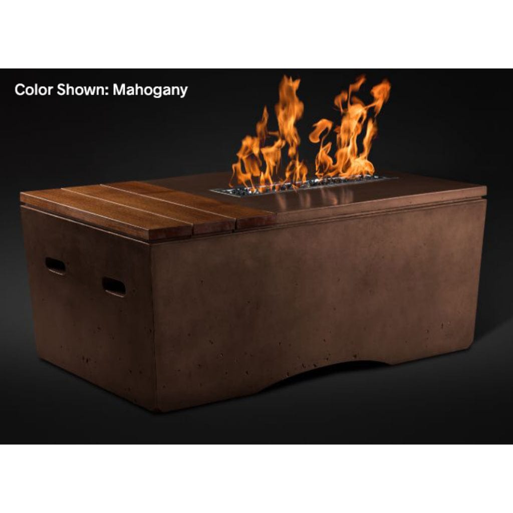 Slick Rock Concrete 48" Rectangular Oasis Gas Fire Table