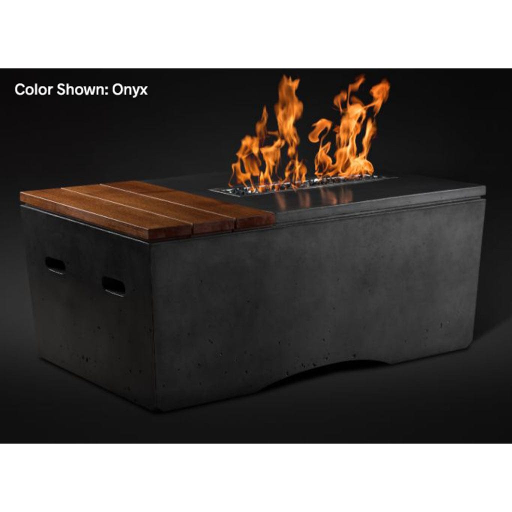 Slick Rock Concrete 48" Rectangular Oasis Gas Fire Table