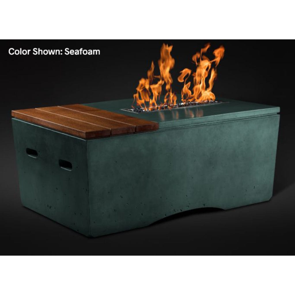 Slick Rock Concrete 48" Rectangular Oasis Gas Fire Table