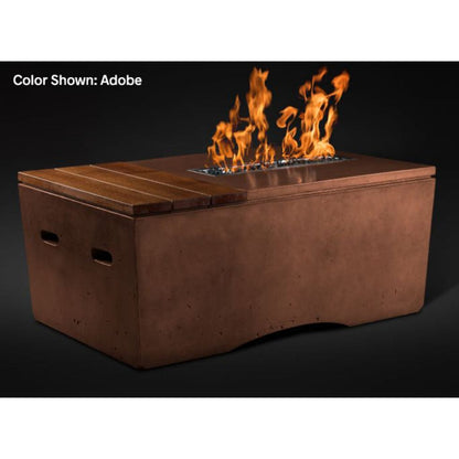 Slick Rock Concrete 48" Rectangular Oasis Gas Fire Table