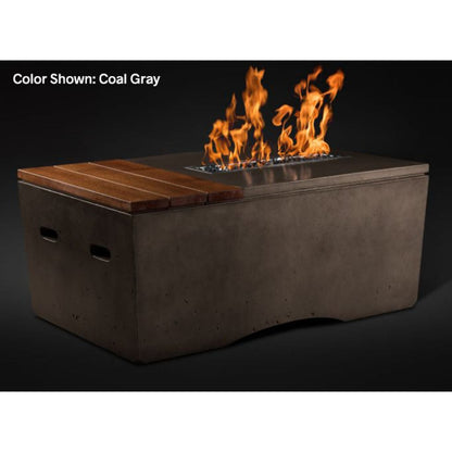 Slick Rock Concrete 48" Rectangular Oasis Gas Fire Table