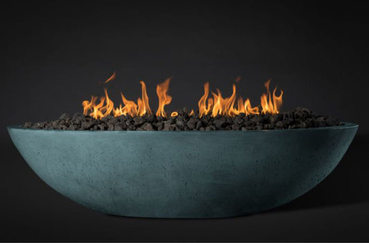 Slick Rock Concrete Oasis 60" Denim Oval Fire Bowl Only