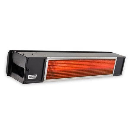 Sunpak S34 B TSH 48" Black Natural Gas Two Stage Handwired Outdoor Infrared Heater