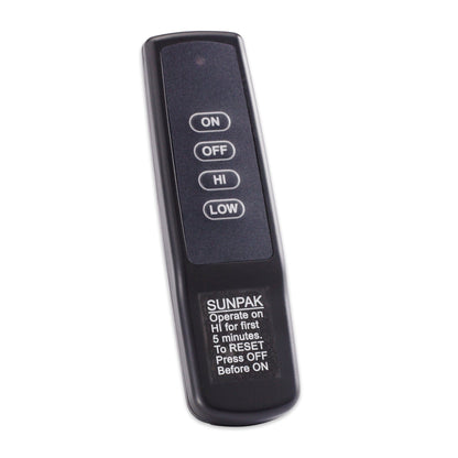 Sunpak S34 B TSR 48" Black Liquid Propane Two Stage Remote Outdoor Infrared Heater