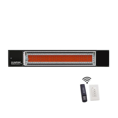 Sunpak S34 B TSR 48" Black Liquid Propane Two Stage Remote Outdoor Infrared Heater