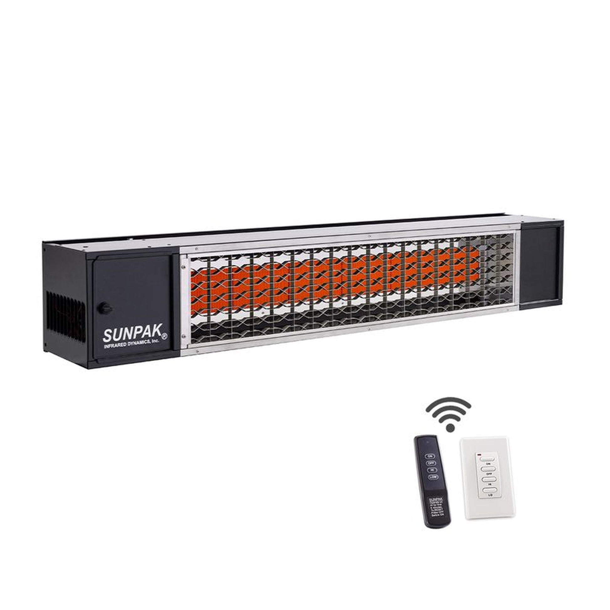 Sunpak S34 B TSR 48" Black Liquid Propane Two Stage Remote Outdoor Infrared Heater