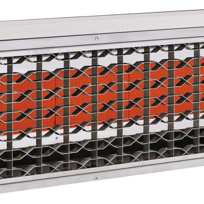Sunpak S34 S TSH 48" Stainless Steel Liquid Propane Two Stage Handwired Outdoor Infrared Heater