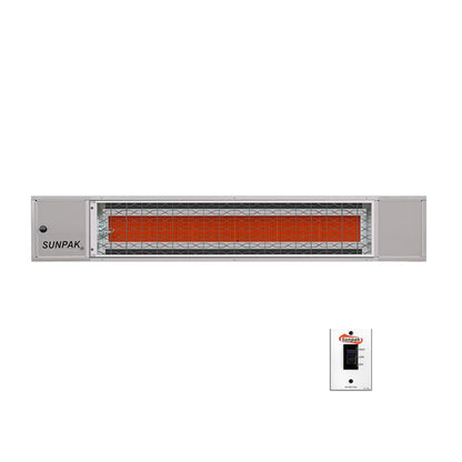 Sunpak S34 S TSH 48" Stainless Steel Liquid Propane Two Stage Handwired Outdoor Infrared Heater