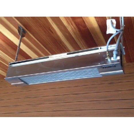 Sunpak S34 S TSR 48" Stainless Steel Liquid Propane Two Stage Remote Outdoor Infrared Heater