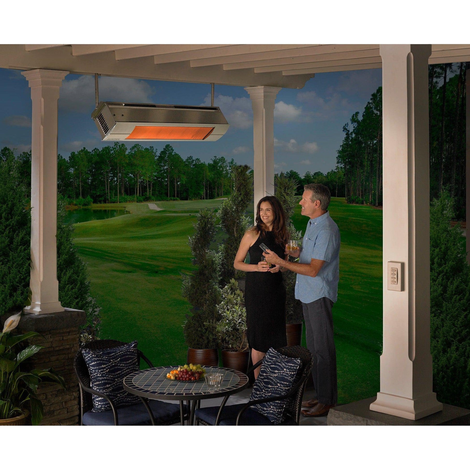 Sunpak S34 S TSR 48" Stainless Steel Liquid Propane Two Stage Remote Outdoor Infrared Heater