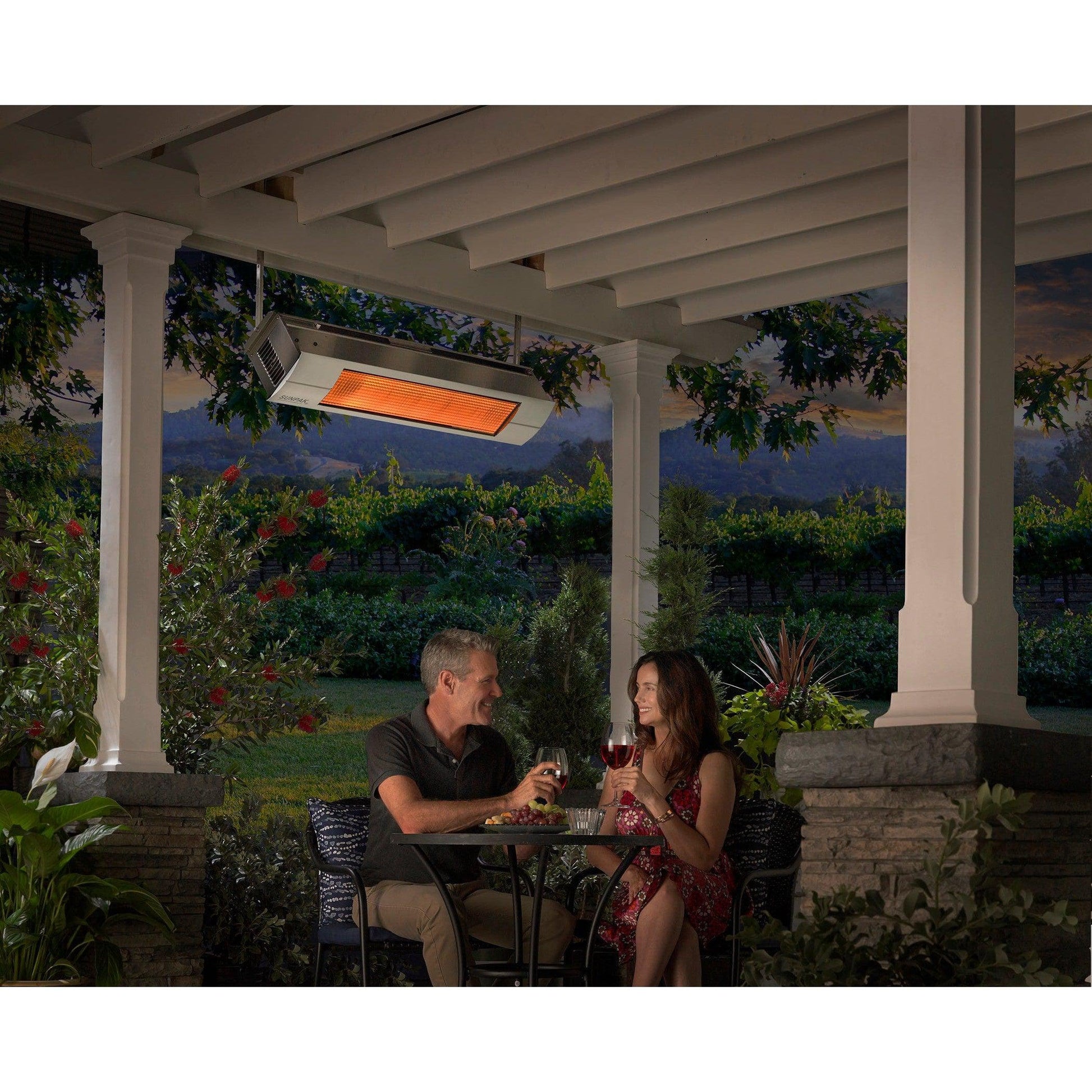 Sunpak S34 S TSR 48" Stainless Steel Liquid Propane Two Stage Remote Outdoor Infrared Heater