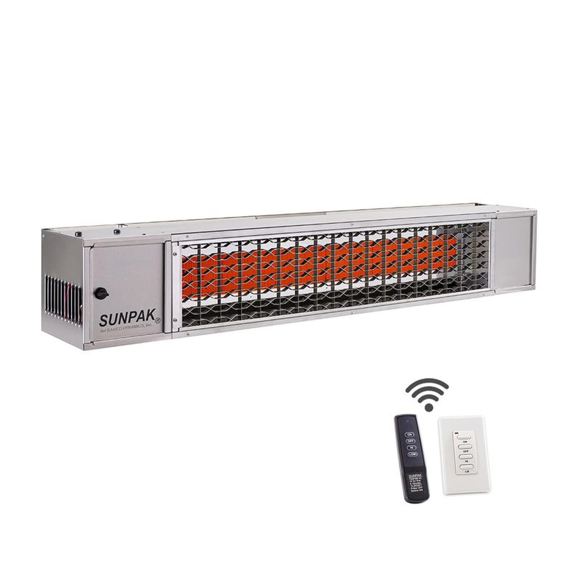 Sunpak S34 S TSR 48" Stainless Steel Liquid Propane Two Stage Remote Outdoor Infrared Heater
