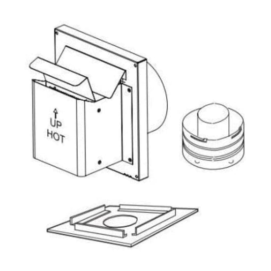 Superior 20" SV4.5 Kit Compact Termination Kit With Shield for DRC2033, DRT2033 and DRT2035 Gas Fireplaces