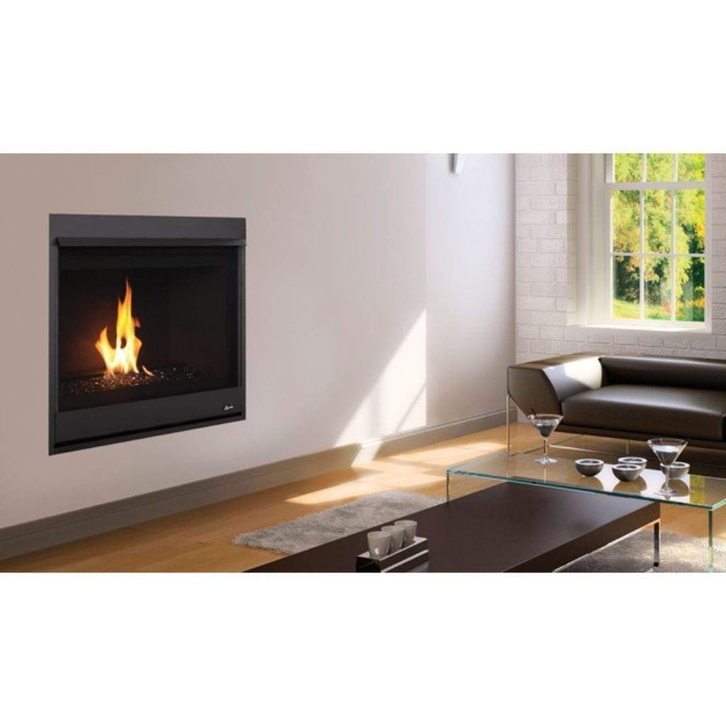 Superior DRC2040 40" Contemporary Rear Direct Vent Natural Gas Fireplace With Electronic Ignition