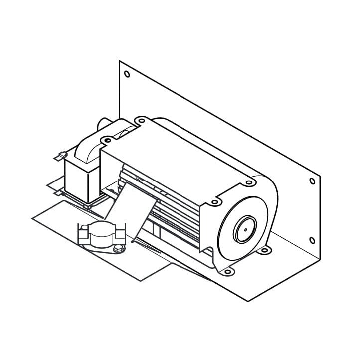 Superior GA3450TA Thermostat-Controlled Variable Speed Blower With Manual Control for VCM3026 Gas Fireplace