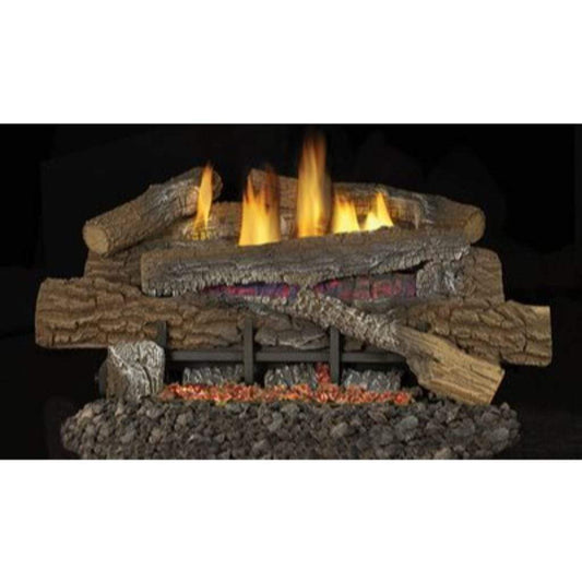 Superior Glow-Ramp 24" Vent-Free Natural Gas Log Burner With Embers, Remote and Variable Control