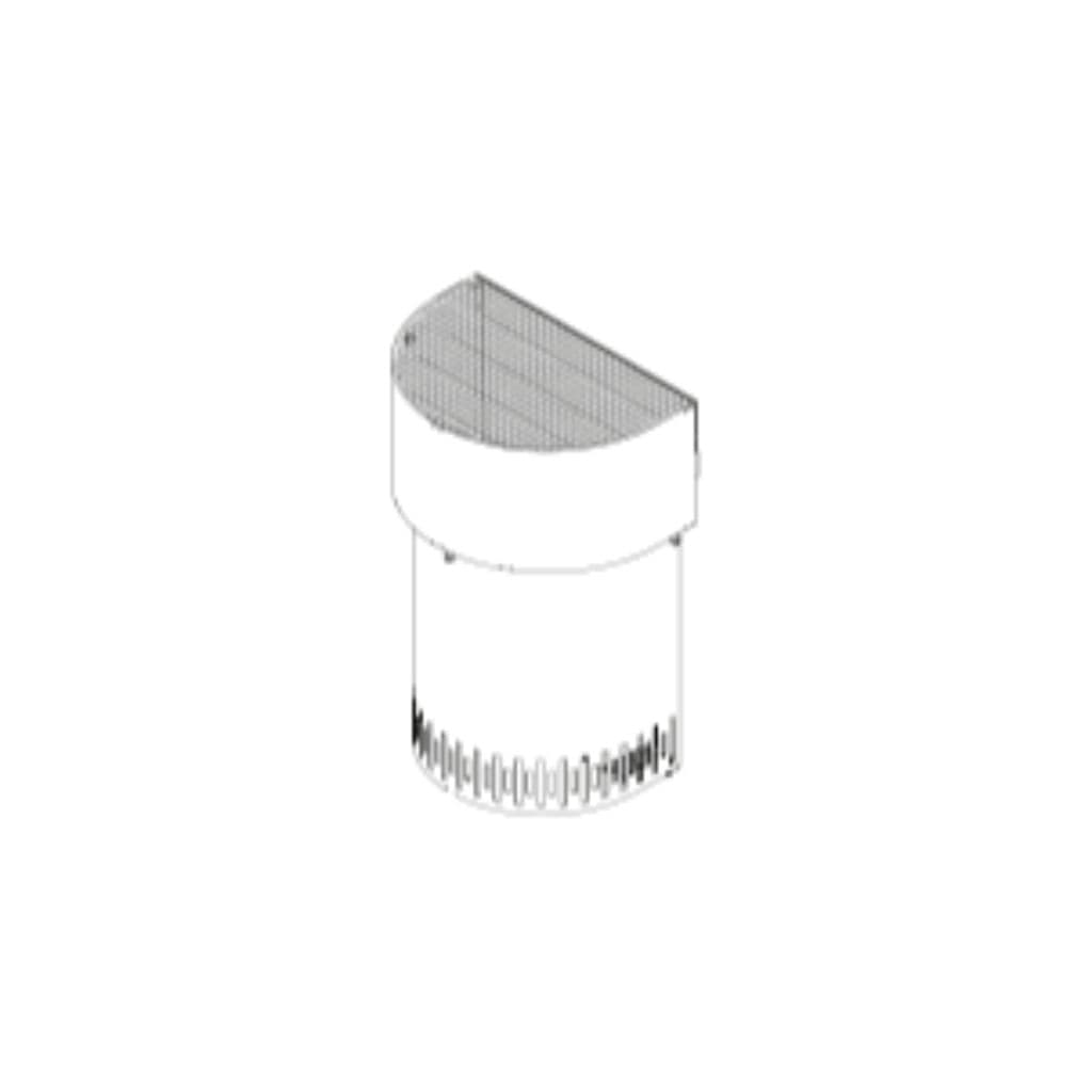 Superior Horizontal Termination Shroud Kit for Rigid or Flex Universal Vent