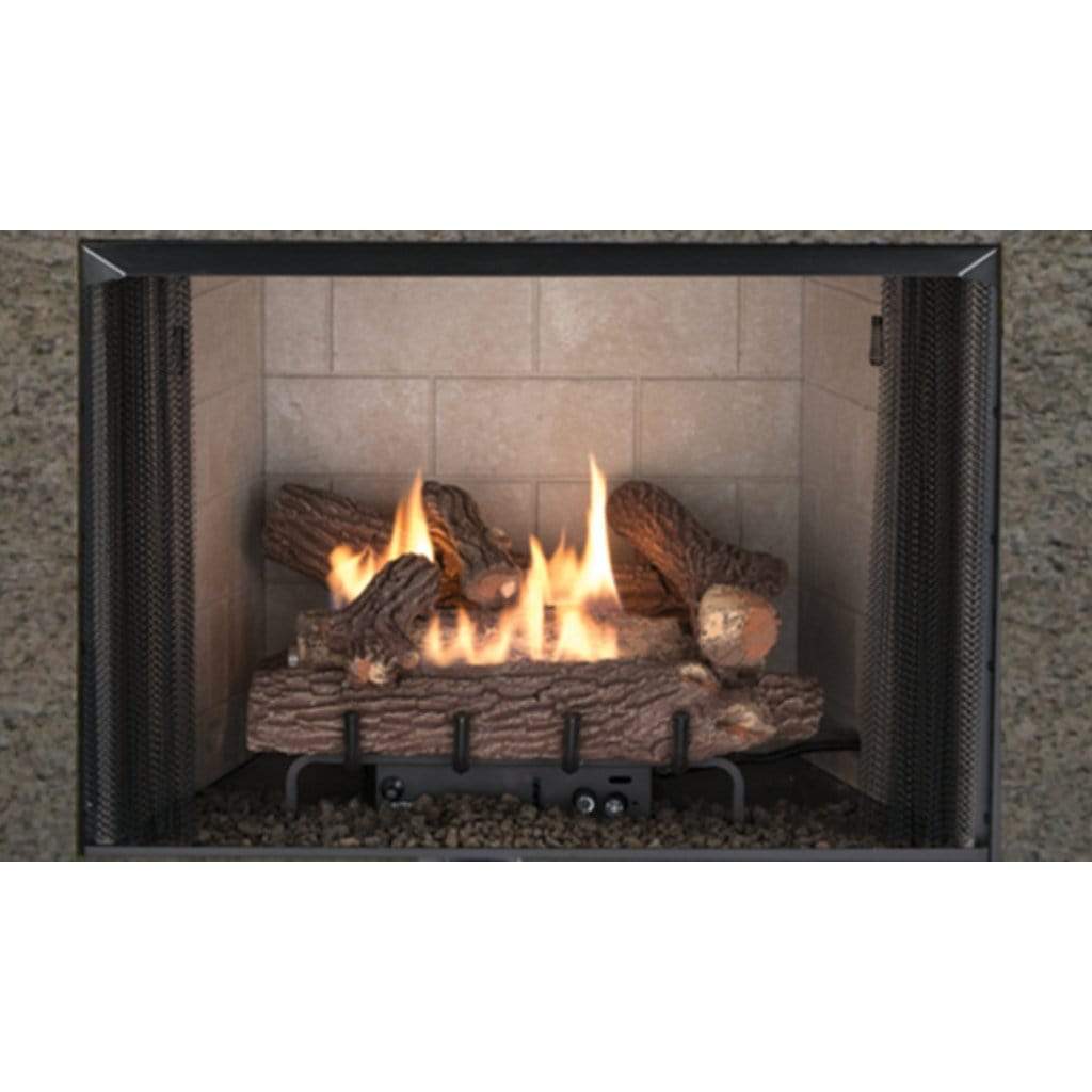 Superior VRT2542 42" Traditional Vent-Free Gas Fireplace With White Stacked Refractory Panels