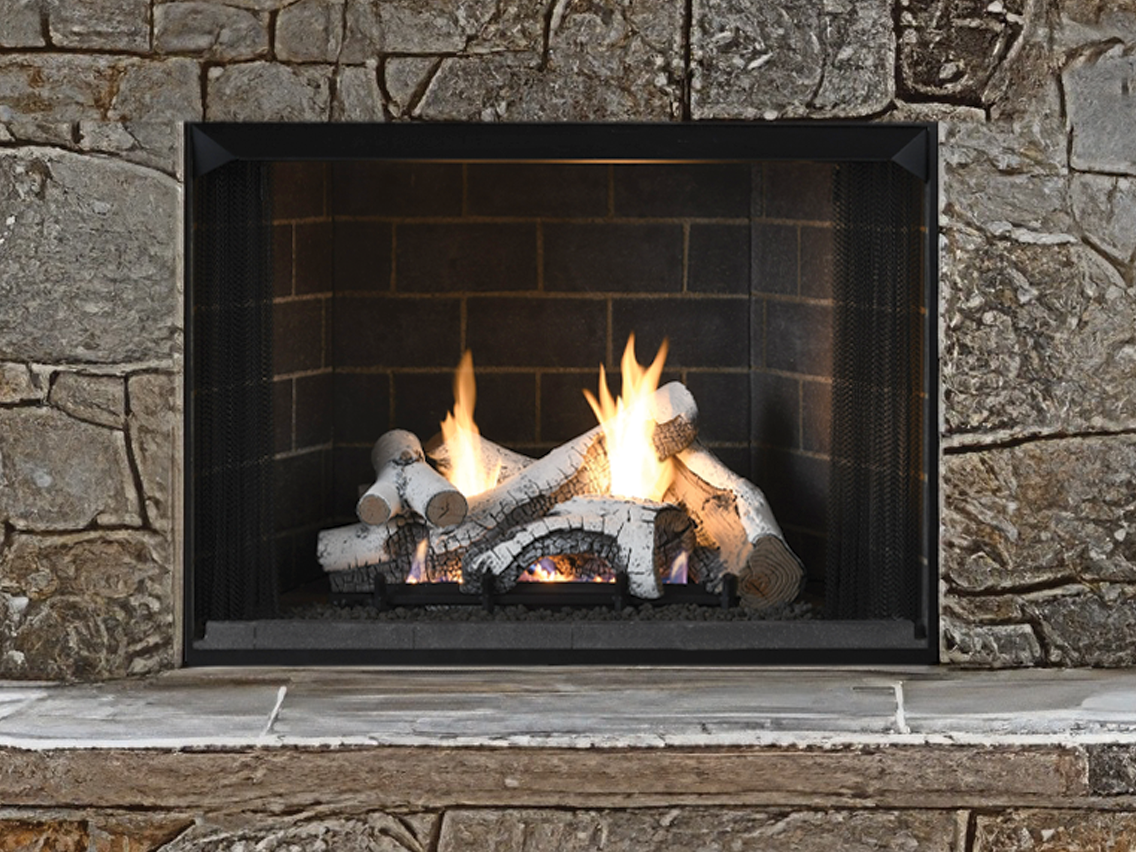 Superior Nature-Flame Series Highridge Birch 18" Concrete Vent-Free Gas Log Set