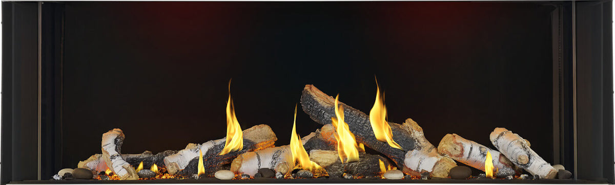 Napoleon Tall Bay Luxuria 62" 3-Sided Linear Direct Vent Natural Gas Fireplace