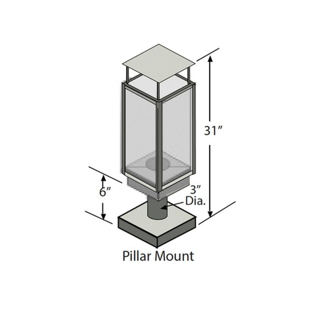 Tempest Torch Black Pillar Mount